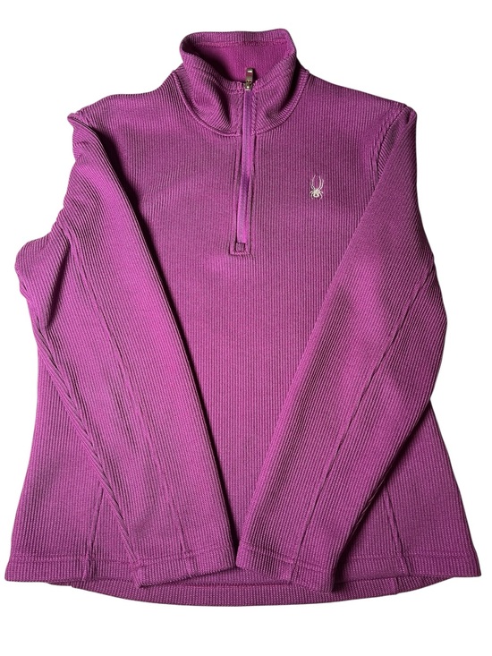 Spyder Tops - Spyder Purple Valor Half Zip Core Sweater Size XL